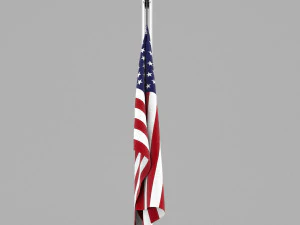 flag of united states of america 3D Model