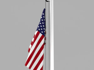 flag of united states of america 3D Model