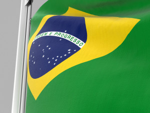flag of brazil 3D मॉडल