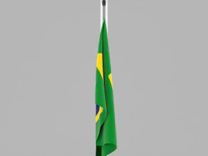 flag of brazil 3D Model