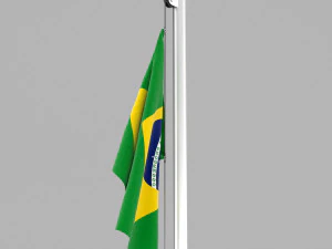flag of brazil 3D Model