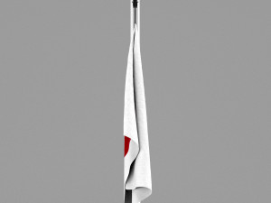 flag of japan Modello 3D