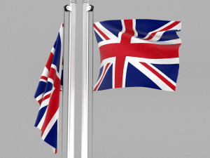 flag of united kingdom 3D Model