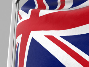 flag of united kingdom Modèle 3D