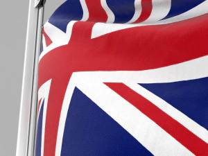 flag of united kingdom 3D Model