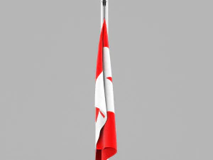 flag of canada 3D Model