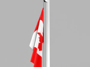 flag of canada 3D Model
