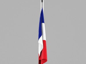 flag of france Modèle 3D