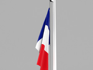flag of france Modèle 3D