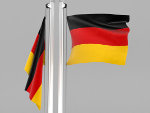 flag of germany Modelo 3D