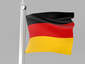 flag of germany 3D 모델