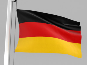 flag of germany 3D 모델
