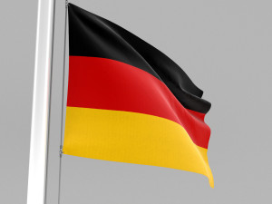 flag of germany 3D 모델