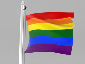 pride flag 3D Model