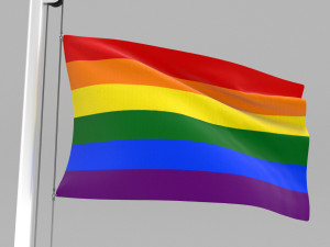pride flag Modelo 3D