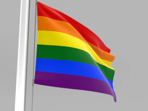 pride flag 3D Model