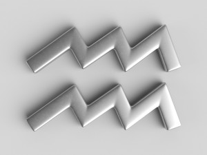 aquarius sign 3D Модель