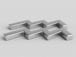 aquarius sign Model 3D