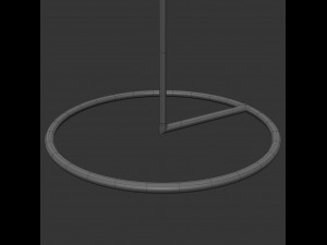 copper menorah 5 candles 3Dモデル