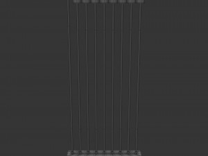 black menorah 9 candles 3D Модель