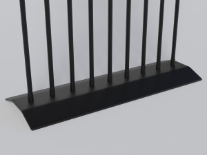 black menorah 9 candles 3D Модель