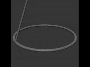 bronzen menora 7 kaarsen 3D Model