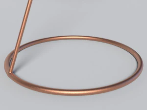 bronze menorah 5 candles 3D Model