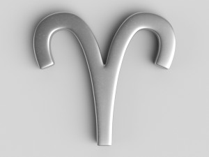 aries sign 3D Model