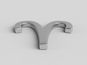 aries sign 3D मॉडल