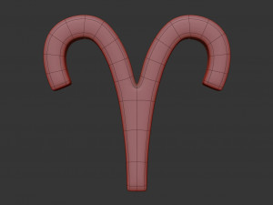 aries sign 3D मॉडल