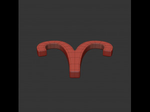 aries sign 3D मॉडल