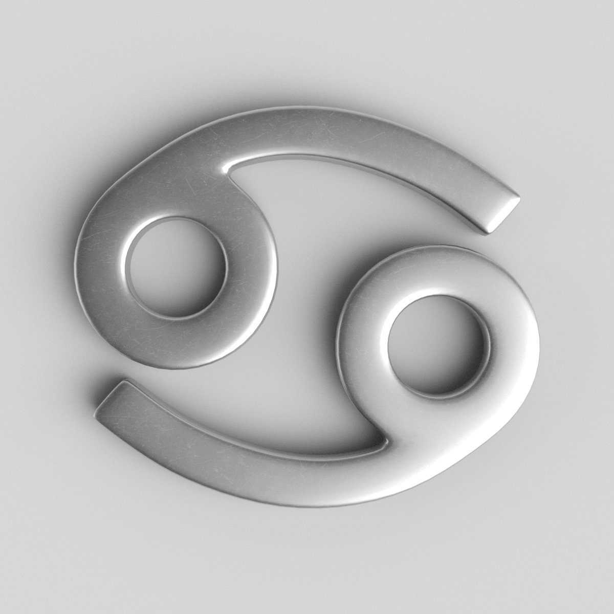 3d модель значка. Cancer 3d model.