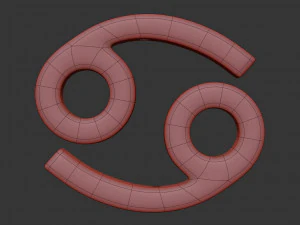 cancer sign 3D Model