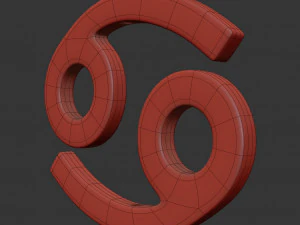 cancer sign 3D Model