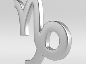 capricorn sign Model 3D