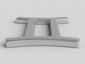 gemini sign 3D Model