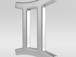 gemini sign 3D Model