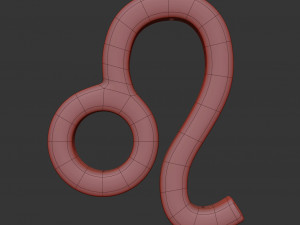 leo sign 3D मॉडल
