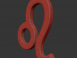 leo sign 3D मॉडल