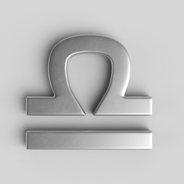 libra sign 3D-Modell .c4d .max .obj .3ds .fbx .stl .blend 