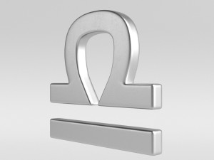 libra sign 3D-Modell
