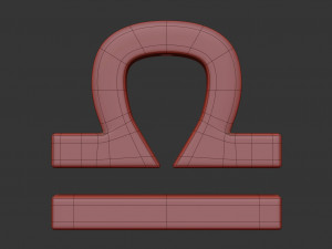 libra sign 3D-Modell