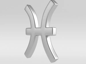 знак рыбы 3D Модель