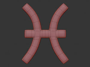 pisces sign Model 3D