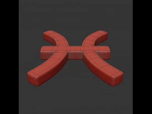 знак рыбы 3D Модель