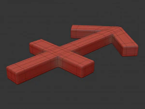 sagittarius sign 3D Model