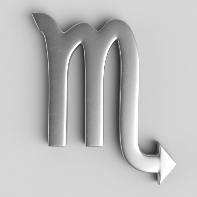 scorpio sign 3D 模型 .c4d .max .obj .3ds .fbx .stl .blend 