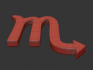 scorpio sign 3D 模型