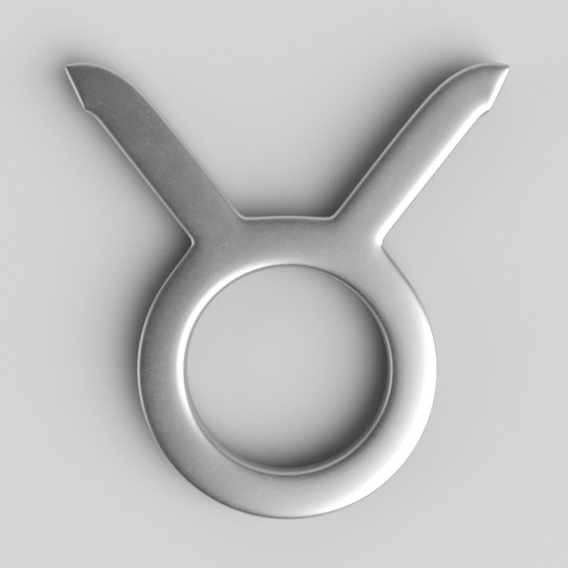 taurus sign 3D Model .c4d .max .obj .3ds .fbx .stl .blend 