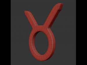 taurus sign 3D Model